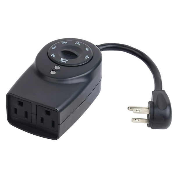 Defiant 2Outlet Light Sensing Timer, Grounded Outlets, Weatherproof TM142DOLB