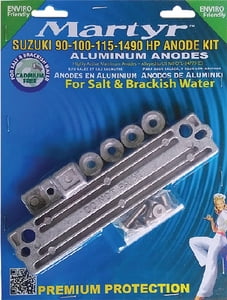 MARTYR ANODES Martyr Suzuki 90 100 115 140 HP Outboard Anode Kit Aluminum CMS... 