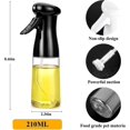 thumbnail image 2 of Oil Spray Bottle, Oil Sprayer, Vinegar Sprayer, Oil Spray For Cooking, Kitchen Utensil, For Bbq, Salad, Cooking (black) Hy, 2 of 5