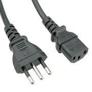 Italy CEI 23-50 to C13 Power Cord - 6 ft