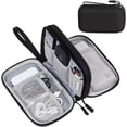 thumbnail image 2 of FEFEFW-PrimeEssence Travel Cable Organizer Pouch Electronic Accessories Carry Case Portable Waterproof Double Layers Storage Bag for Cord, Charger, Phone, Earphone Black, 2 of 4
