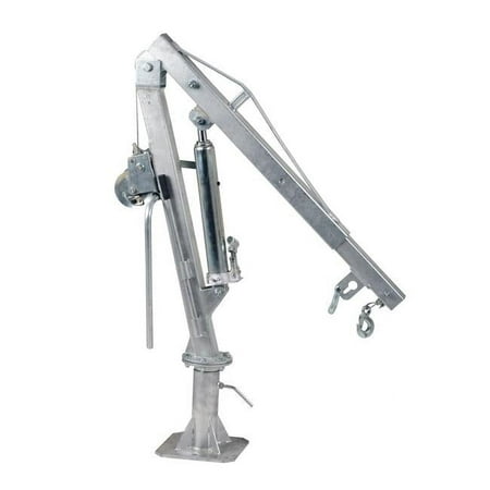 VESTIL WTJ-2-G-DC Winch Operated Truck Jib Crane,Galv Dc