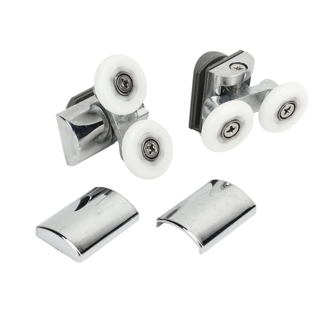 Polea de puerta corredera de 23mm, armario de baño, puerta de vidrio, rueda oscilante colgante, Kit de rodillo superior inferior