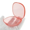 thumbnail image 3 of Unique Bargains 1 Pc Braces Box Portable Denture Cases Transparent Pink, 3 of 5