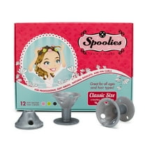 Spoolies Original Heatless Soft Twist Silicone Hair Curler Roller, Med Size, 12 Ct