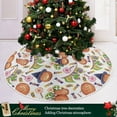 thumbnail image 6 of Coolnut Halloween Tree Skirt, Pumpkin Lollipop Xmas Tree Skirt, Floor Door Round Mat Decorations for Holiday Party Home Christmas Day Ornaments,35.4", 6 of 6