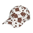 thumbnail image 2 of Baseball Cap, Chocolate Print No.J98 Trucker Hats Women Dad Hat For Workouts - Baseball Hat Adjustable Size, 2 of 2