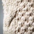 thumbnail image 2 of Sullivans Ecru Cable Knit Decorative Pillow Cream 17.5"H, 2 of 5