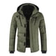 thumbnail image 1 of Sonducket Manténgase abrigado y a la moda, chaqueta acolchada con capucha para hombre, chaquetas gruesas con capucha cálidas y acolchadas, Abrigos y chamarras verde METRO, 1 of 6