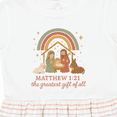 thumbnail image 4 of Inktastic Matthew 1:21 Nativity Scene the Greatest of All Girls Toddler Dress, 4 of 5