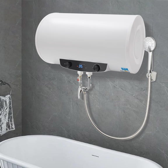 1500W Tankless Hot Water Heater Shower Electric Instant Heater Bathroom 15.4gal 120L 110V