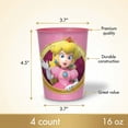 thumbnail image 2 of Amscan Super Mario Princess Peach Favor Cups – 16 oz, 4 Count, 2 of 6