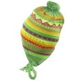 thumbnail image 2 of Top Headwear Peruvian Chullo Hat - Mountain - Neon Green, 2 of 2