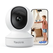Reolink E1 4MP Pan & Tilt Indoor DC Wi-Fi Security Camera with 360° Coverage, Crying Detection, Smart Auto-Tracking & Two-Way Audio