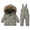 Green, variant on GiLiling Toddler Baby Snowsuit Set - Hooded Puffer Coat and Ski Bib Pants, 2 Piece Waterproof Winter Outfit (Beige, 12-18 Months)