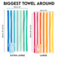 thumbnail image 3 of Dock & Bay Beach Towel - Quick Dry, Sand Free - Compact, Lightweight - 100% Recycled - Includes Bag, 3 of 5