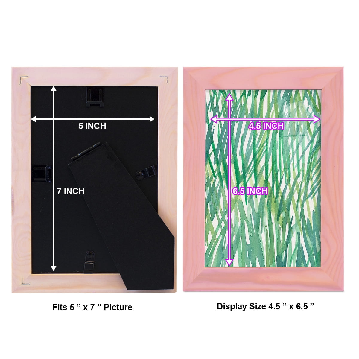 Just Grass I - Framed Print w/glass - Sunset Pink