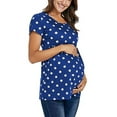 thumbnail image 3 of Uribrus Women Polka Dot Print Pregnant Tops, 3 of 5