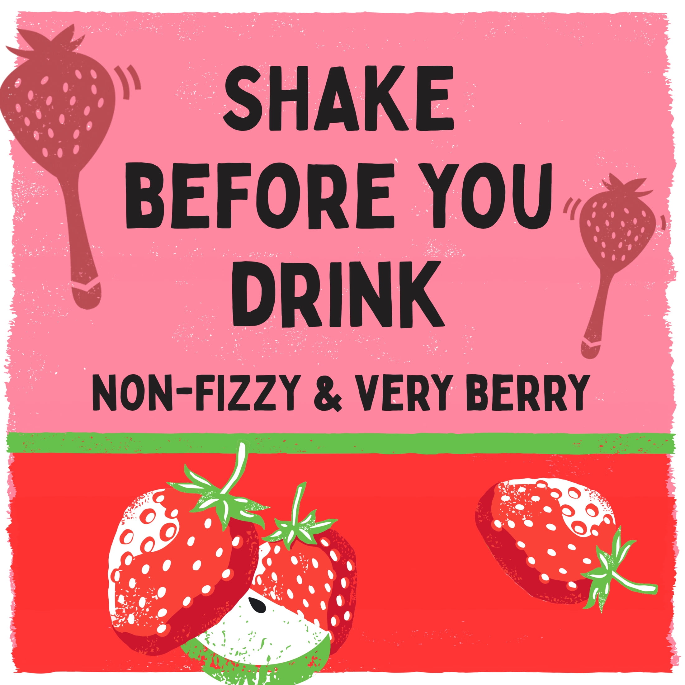 Minute Maid Aguas Frescas Strawberry Fruit Juice, 16 fl oz Can