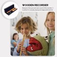 thumbnail image 3 of WEUVEB 1Set Beginner German Style Recorder Flute Wooden Instrument with Detachable Two Sections, 3 of 7