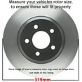 thumbnail image 6 of Detroit Axle - Front Brake Kit for 6-Lug Toyota 4Runner Tacoma FJ Cruiser Drilled & Slotted Brake Rotors and Ceramic Brakes Pads Replacement: 12.56" Rotor, 6 of 7