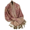 thumbnail image 1 of RXIRUCGD Châle en Laine Douce pour Femmes Style Ethnique Allongé Foulard Chaude à Franges Paisley (Vert Armée), 1 of 3