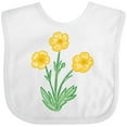 thumbnail image 3 of Inktastic Yellow Buttercup Flowers Boys or Girls Baby Bib, 3 of 4