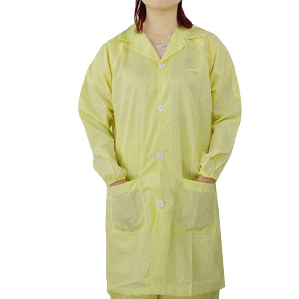 Antistatic Smock Cleanroom Suit Overalls Dustproof Lab Coat Isolation