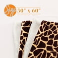 thumbnail image 3 of Mocassi Réversible Imprimé Sherpa Couverture Toutes Saisons Parfait pour Se Prélasser 50 x 60 Pouces Girafe Sherpa, 3 of 5