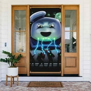 Ghostbusters Door Cover Decorated Banner Tapestry Home Decoration Holiday Party Supplies Door Banner Porch Sign Banner 72.8 x 35.4 Inch