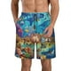 thumbnail image 1 of Fotbe Sea World Trajes de Baño Estampados para Hombre, Shorts de Verano de Secado Rápido, Ropa de Playa, Bañadores-Small, 1 of 6