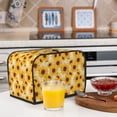 thumbnail image 6 of Sikiie Vintage Marble Pattern Sunflower Toaster Covers 2 Slice Dustproof Toaster Cover Bread Machine Cover, Dustproof Cover - 11.4" x 7.5" x 7.9", 6 of 7