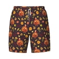 thumbnail image 4 of Lsque Mens Swim Trunks Turkey Bird Pattern - Bathing Suit Compression Liner - Beach Swim Shorts Swimwear - (S-3XL) - Stretch Quick Dry -3X-Large, 4 of 9