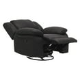 thumbnail image 4 of Artum Hill Austin Coal Black Polyester 40" Wide Swivel Gliding Recliner, 4 of 8