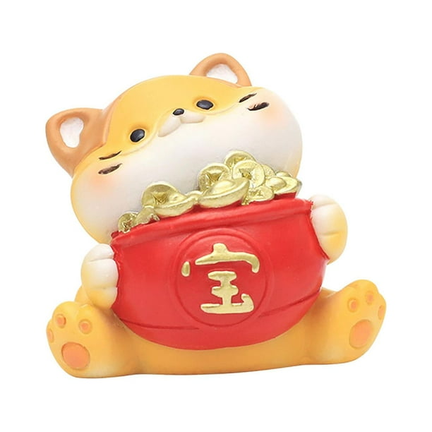 Estatuilla de gato Macarena Figura de escritorio decoración de resina