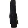 thumbnail image 5 of Sam Edelman Fawn Black Suede Stacked Block Heel Square Toe Fashion Ankle Boots (Black Suede, 6.5), 5 of 6