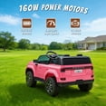 thumbnail image 3 of Track Seven 24V Ride on Car, Licensed Lexus GX550 2-Seater Electric Car with Remote Control, Bluetooth, LED Lights, Four-Wheel Suspension, 24V Electric Ride on Toy Car for Kids Aged 3+, Pink, 3 of 9