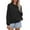 Black, variant on Women's Oversized Cowl Neck Sweatshirt, Long Sleeve Loose Fit Pullover Top with Soft Comfort Fabric for Commute Wear, Daily Casual Outfits and Four Season Comfort Black L