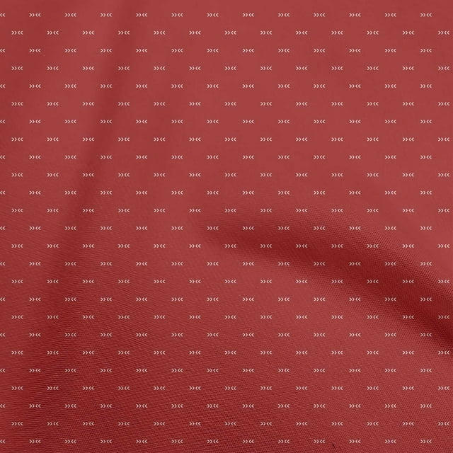 oneOone Cotton Poplin Red Fabric Tribal Craft Projects Decor Fabric Printed By The Yard 56 Inch Wide