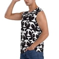 thumbnail image 3 of Fotbe Men's Panda Print Men's Sleeveless Muscle Tank Tops Casual T-Shirts for Gym Workout Beach-Medium, 3 of 8