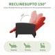 thumbnail image 5 of QinaQin Sillón reclinable de ratán para exterior con respaldo y reposapiés ajustables, mesa abatible y cojín para patio o jardín, 5 of 9