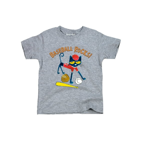 Pete The Cat - Baseball Rocks! - Youth Short Sleeve Graphic T-Shirt