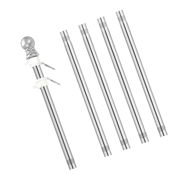 5 Pcs Guide de Mât de Drapeau Bannière pour Drapeau Commercial Extérieur Maison Porche Bateau, Yacht