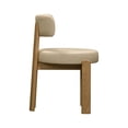 thumbnail image 6 of TOV Furniture Odessa Cream Vegan Leather Dining Chair, 6 of 8