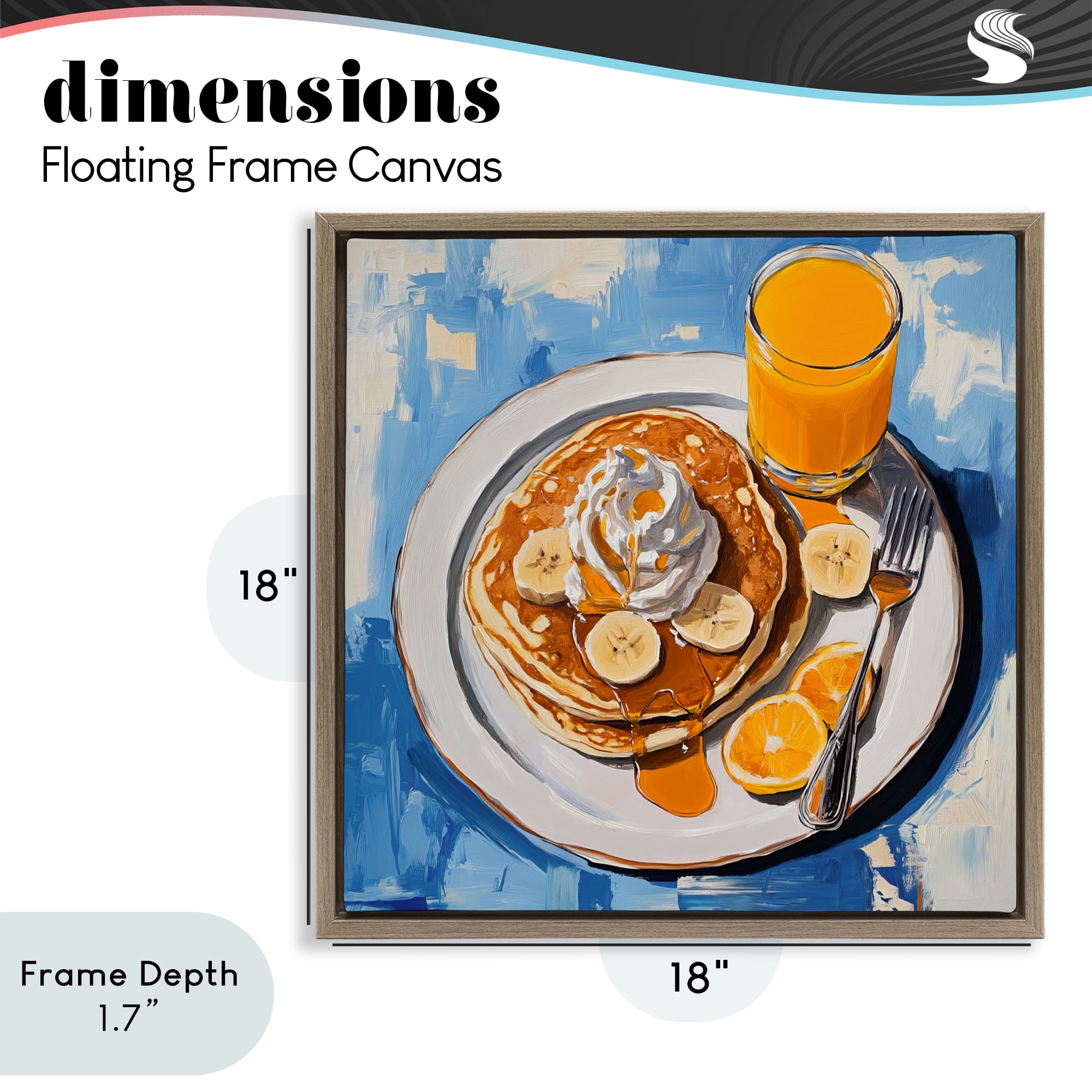 Stupell Industries Banana Bliss Sunshine Brown Framed Floater Canvas Wall Art, design by Tina LeCour