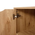 thumbnail image 2 of Naomi Home Adult 5-Drawer Storage Cabinet with Shelf and Wheels for Bedroom or Office, Natural, 2 of 9