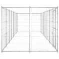 thumbnail image 2 of vidaXL Chenil Extérieur pour Chien en Acier Galvanisé 16,94 M2, 2 of 4