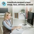 thumbnail image 5 of Brilli Wellness Lighting 21" Modern Charge Up Energy-Boosting Dimmable LED Circadian Desk Lamp (5000k Daylight), Black Finish, 5 of 9