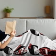 thumbnail image 3 of Ethnic Soft Flannel Fleece Throw Blanket, Unique Geisha Dolls in Folkloric Costumes Outfits Hair Sticks Kimono Art Image, Cozy Plush for Indoor and Outdoor Use, 70" x 90", Black Red, by Ambesonne, 3 of 5