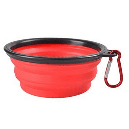 Multi Color Pet Dog Puppy Portable Silicone Collapsible Travel Feeding Bowl Food Water Dish Feeder